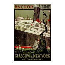 Anchor Line ~ Glasgow-Nova Iorque
