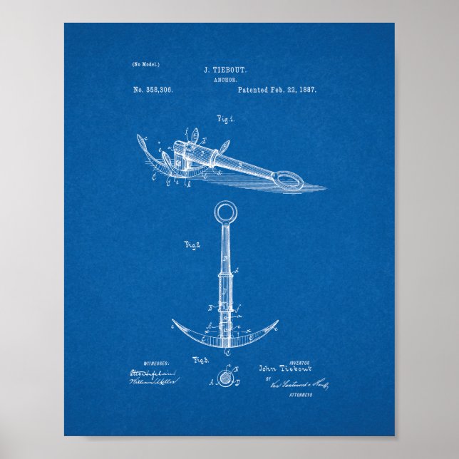 Póster Anchor Patent - Blueprint (Frente)