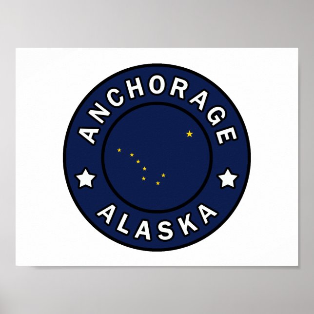 Póster Anchorage Alaska (Frente)