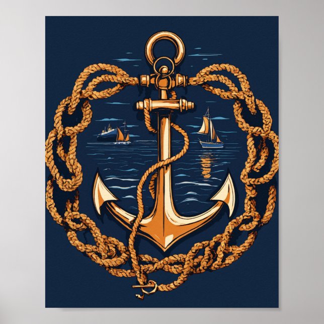 Poster Anchored Resolve” Tee (Frente)