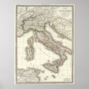 Póster Ancienne de Italie - Italia antiga