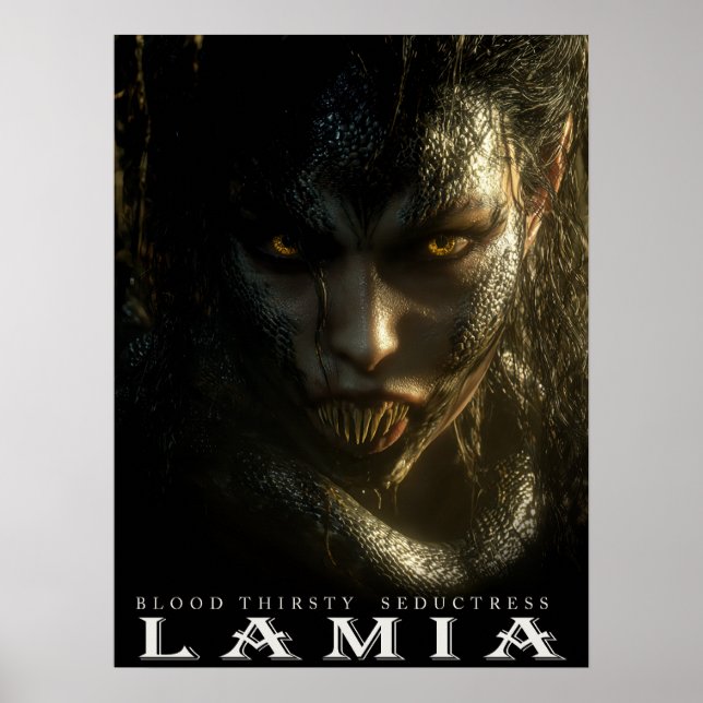Poster Ancient Beast & Creatures: LAMIA (Frente)