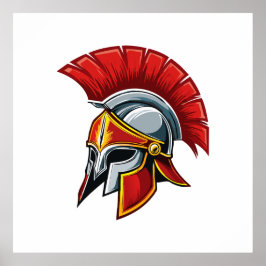 Poster Ancient Greek Corinthian helmet