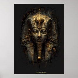 Poster Ancient Malice Egyptian Pharaoh Black