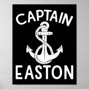 Poster Âncora Capitão Easton Iate Barco Embarcação Navio 