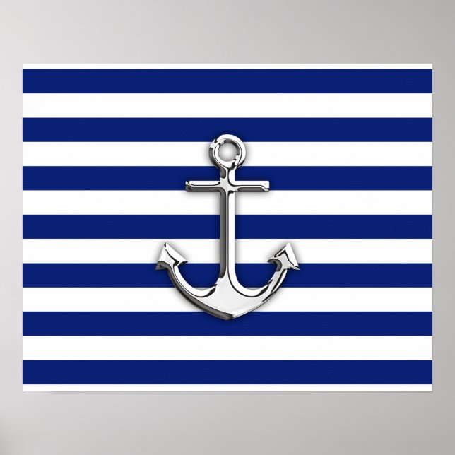 Poster Âncora cromo nas faixas do Marinho (Frente)