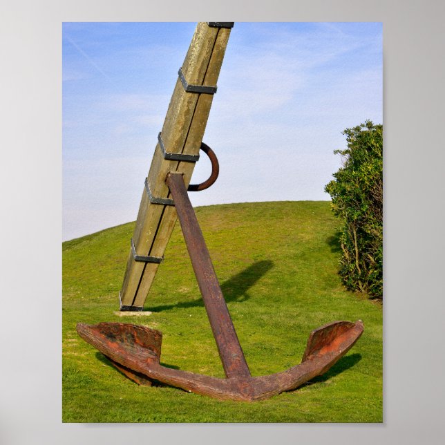 Poster Âncora marinha em Les Sables d'Olonne na França (Frente)