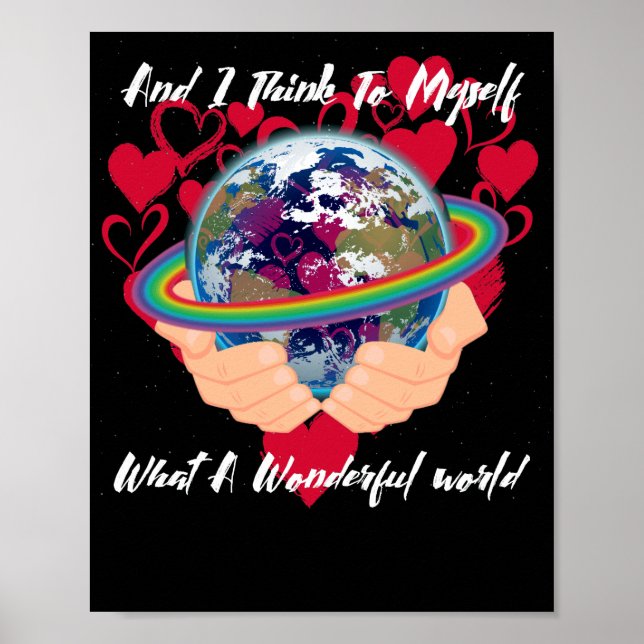 Poster And I Think To Myself What A Wonderful World (Frente)