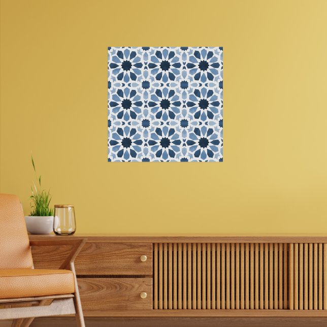 Poster Andaluz Ecos: Geometria Marroquina Boho (Sala de Estar 2)