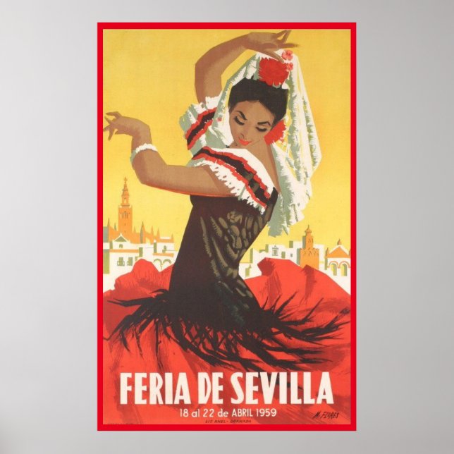 Póster Andaluzia, seville (Frente)