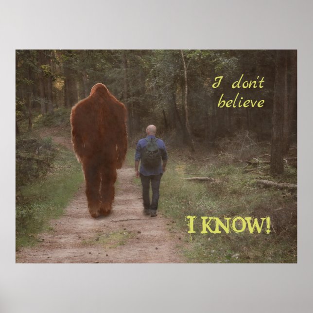 POSTER ANDANDO COM BIGFOT SASQUATCH - EU SEI (Frente)