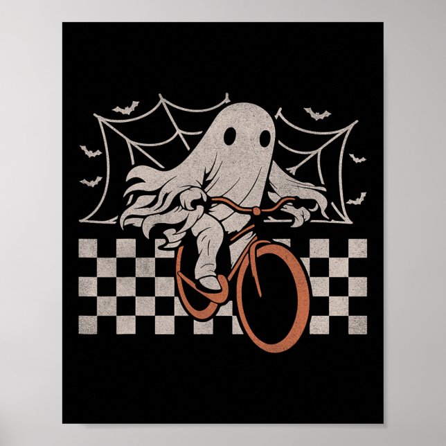 Poster Andando na Bicicleta Fantasma de Halloween Ghoul B (Frente)