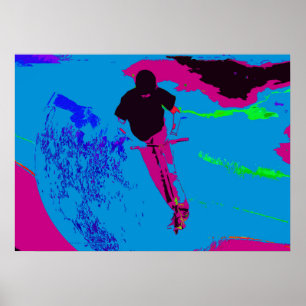 Poster Andando na Galáxia - Patinete Rider