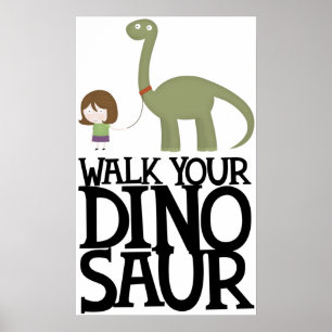 Póster Andando pelo seu dinossauro