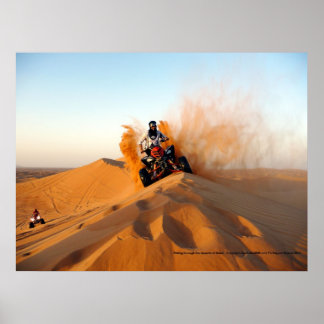 Póster Andando pelos desertos de Dubai