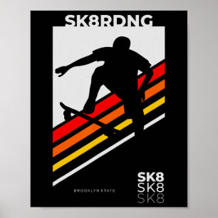 Poster Andar de Skate ou Morrer
