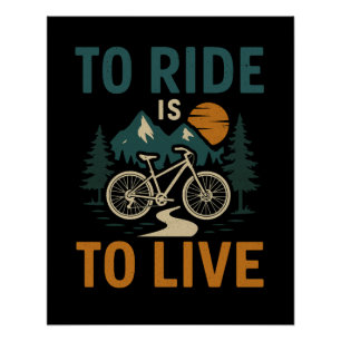 Póster Andar É Viver Poster De Bike