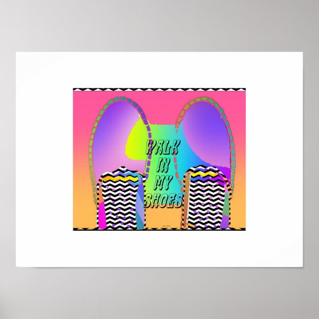 Poster Andar nos meus Calçados (Frente)