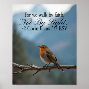 Poster Andar pela Fé e não pela Visão 2 Coríntios 5:7