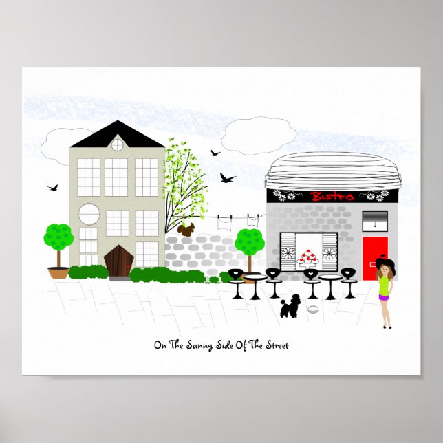 Póster Andar Sempre Do Lado Sunny Da Rua (Frente)