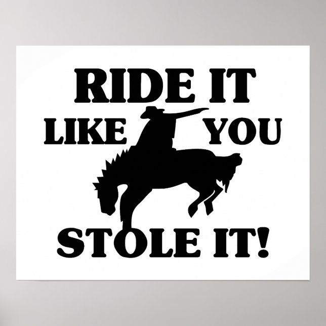 Poster Ande Como Se Você Roubasse O Cowboy (Frente)