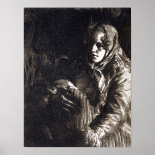 Poster Anders Zorn Madonna