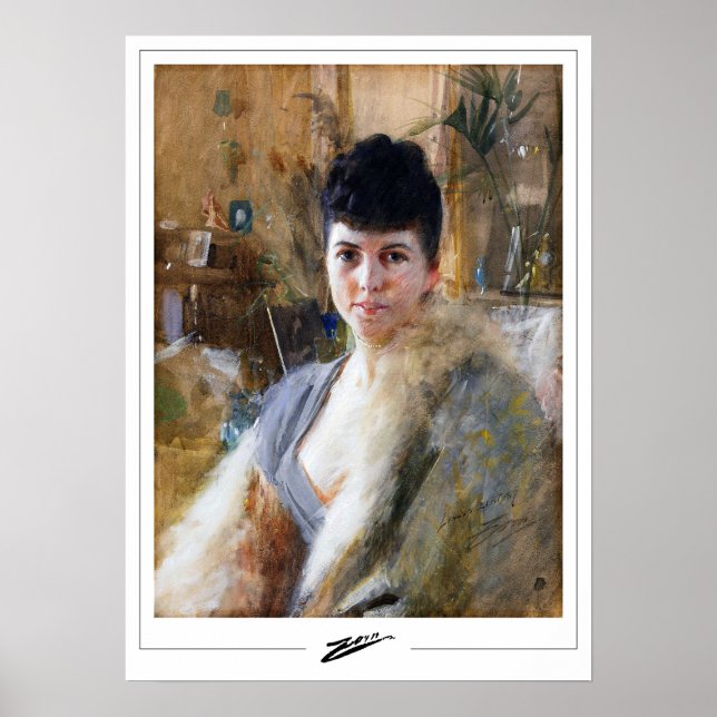 Poster Anders Zorn Zedign Cartaz de Arte #114 (Frente)