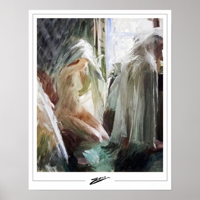 Poster Anders Zorn Zedign Cartaz de Arte #12 (Frente)