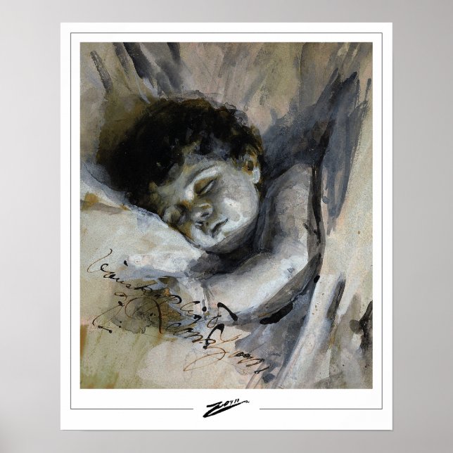 Poster Anders Zorn Zedign Cartaz de Arte #276 (Frente)