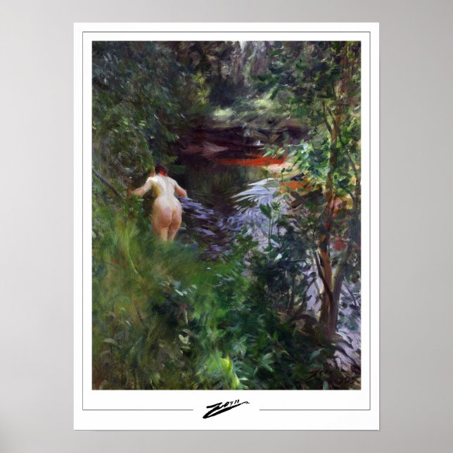 Poster Anders Zorn Zedign Cartaz de Arte #3 (Frente)