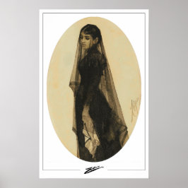Poster Anders Zorn Zedign Cartaz de Arte #344