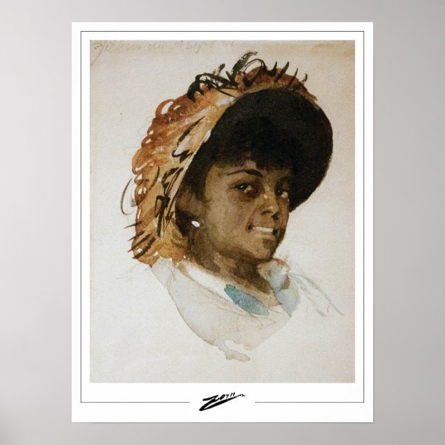 Poster Anders Zorn Zedign Cartaz de Arte #347 (Frente)