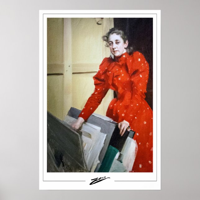 Poster Anders Zorn Zedign Cartaz de Arte #363 (Frente)