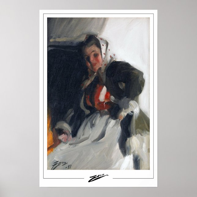 Poster Anders Zorn Zedign Cartaz de Arte #368 (Frente)