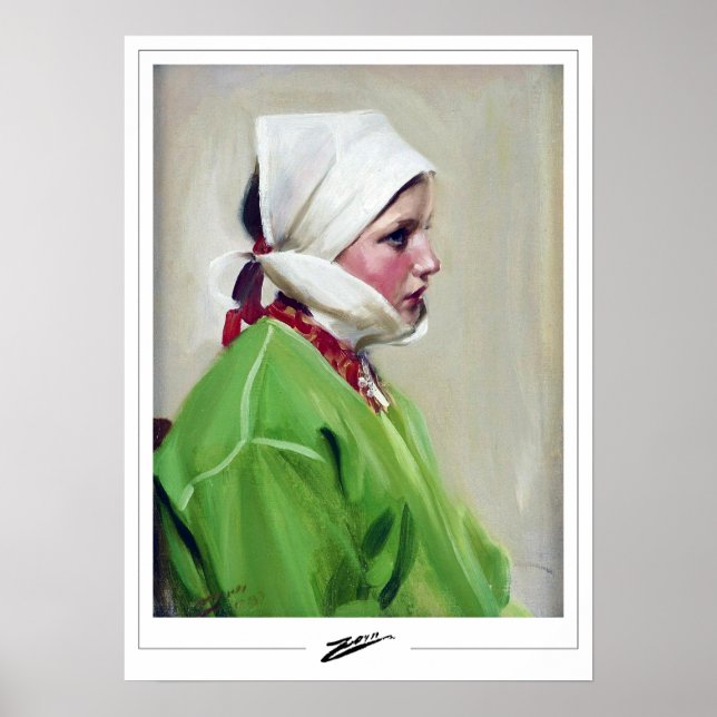 Poster Anders Zorn Zedign Cartaz de Arte #378 (Frente)