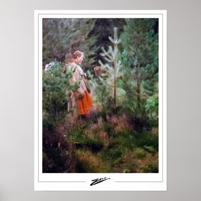 Poster Anders Zorn Zedign Cartaz de Arte #7 (Frente)