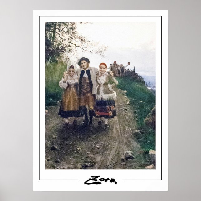 Poster Anders Zorn Zedign Cartaz de Arte #93 (Frente)