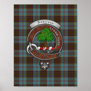 Poster Anderson Clan e Tartan 8.5x11