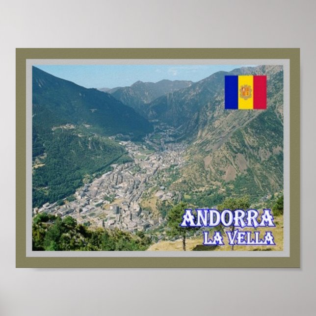 Poster Andorra - La Vella - (Frente)