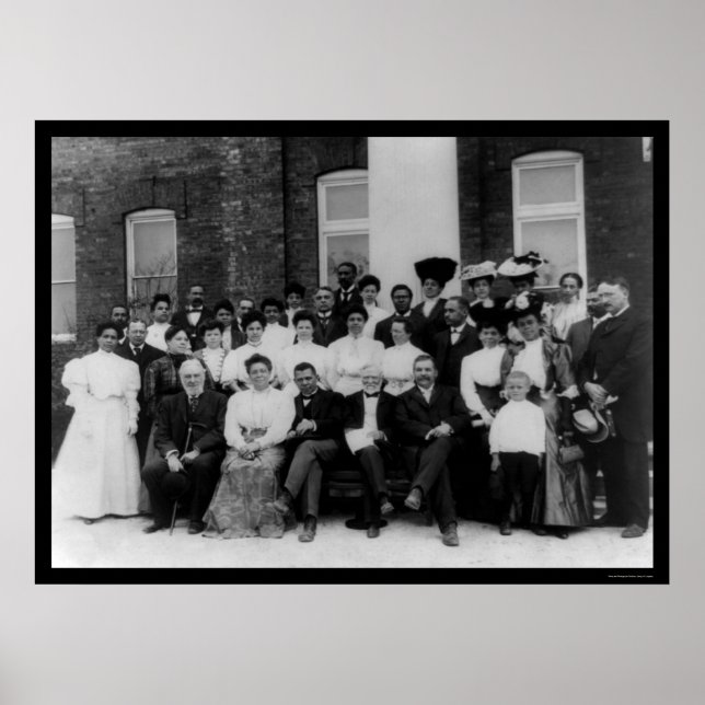 Póster Andrew Carnegie no Instituto Tuskegee 1906 (Frente)