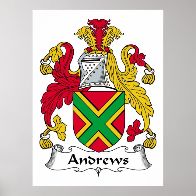 Póster Andrews Family Crest (Frente)