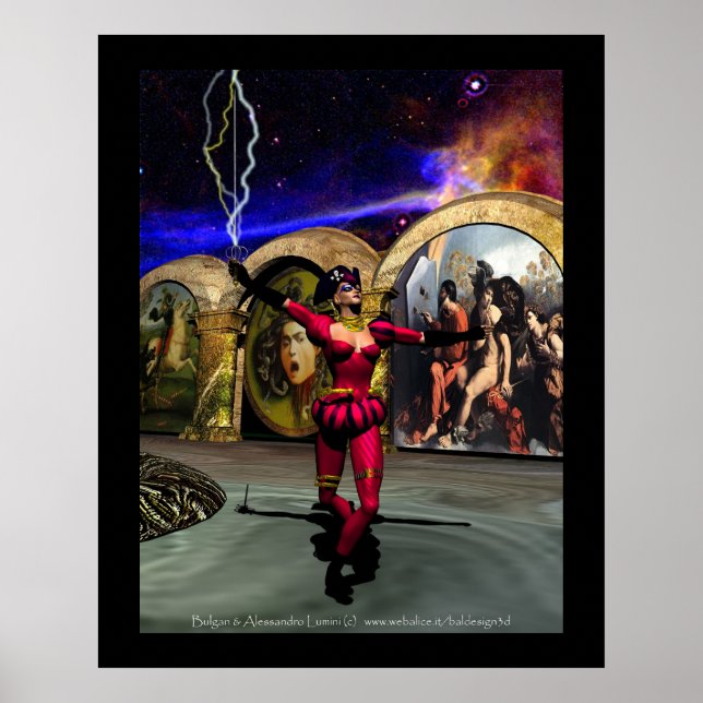 Póster ANDROID BALÉ, Ficção científica (Frente)