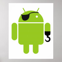 Android Robot Mighight Pirate