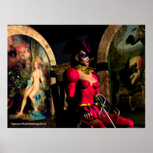 Póster ANDROID XENIA NA ÓRBITA DE HYPERION - Ficção Cient