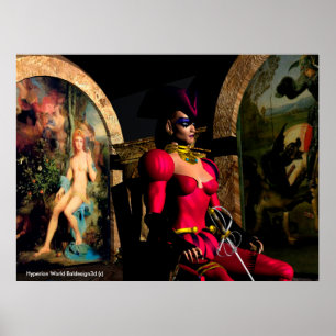 Póster ANDROID XENIA NO CENTRO-Fi ORBITAL DA HIPERION