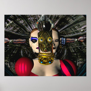 Poster ANDROID XENIA SPACESHIP PILOT,Ficção científica