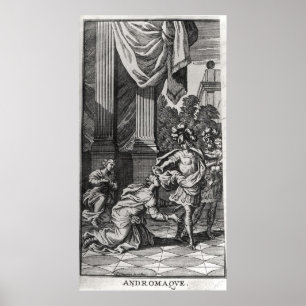 Póster Andromache nos pés de Pyrrhus
