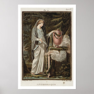 Póster Andromache, traje para "Andromache" por Jean Racin