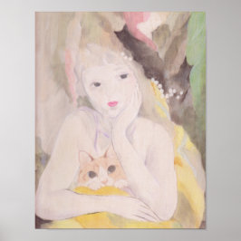 Poster Andromed et chat Marie Laurencin