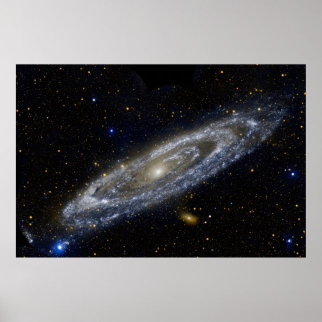 Poster Andromeda galáxia Via Látea cosmos universo (Frente)